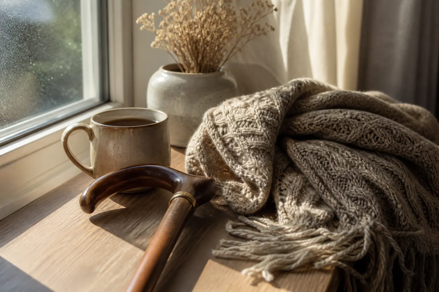 Educational still life representing factors discussed in arthritis care