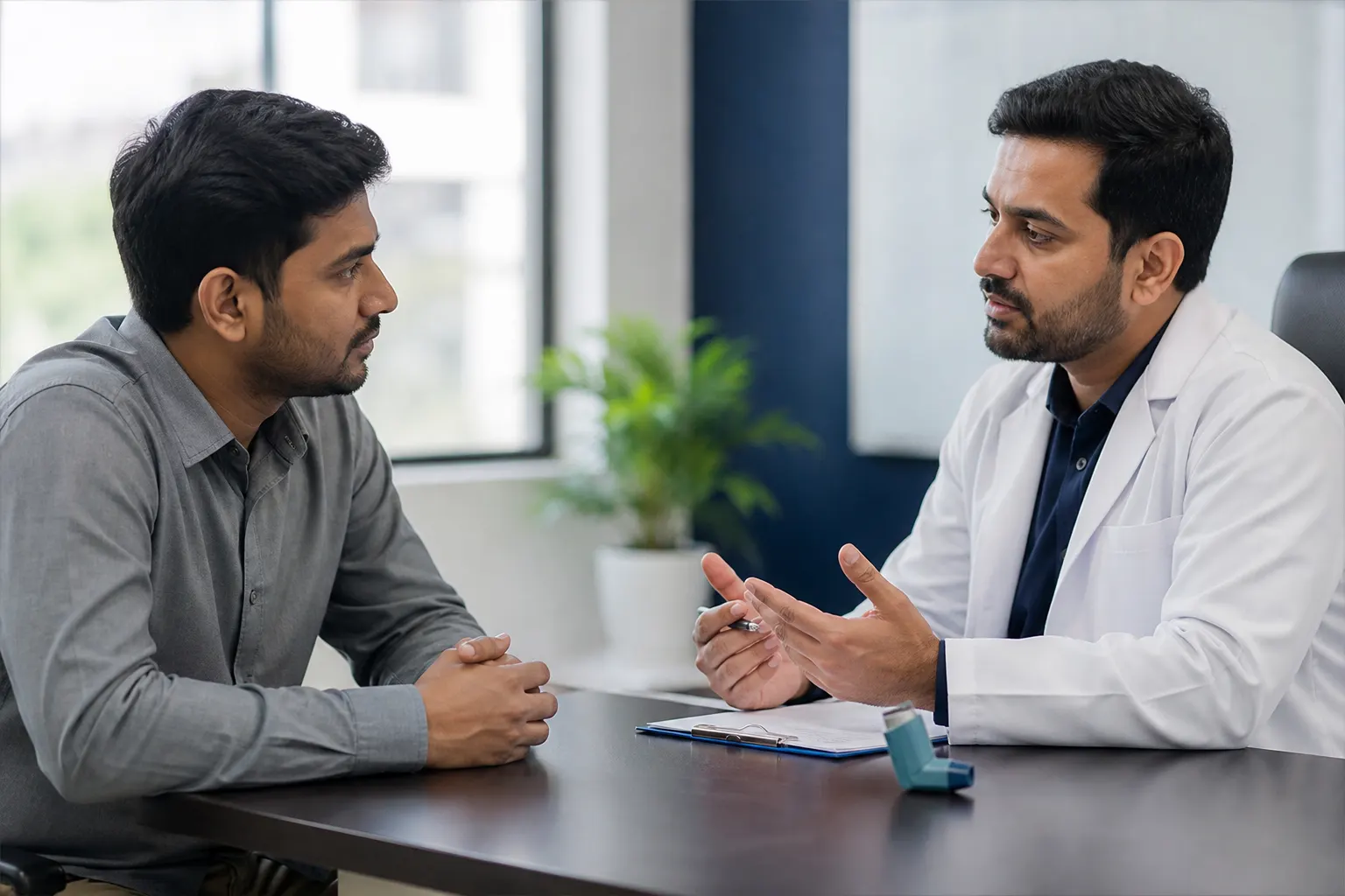 Patient consultation for chronic asthma management