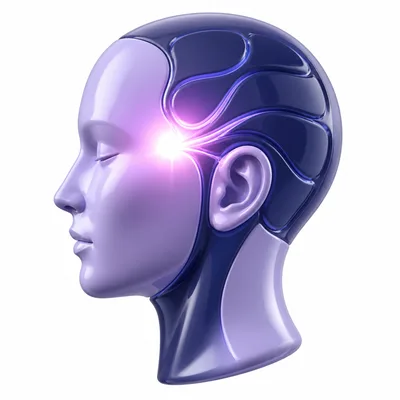 3D icon for migraine treatment